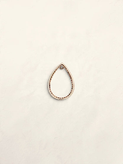 14k Diamond Pear Pendant