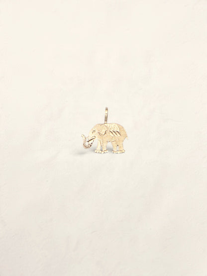 14k Elephant Pendant