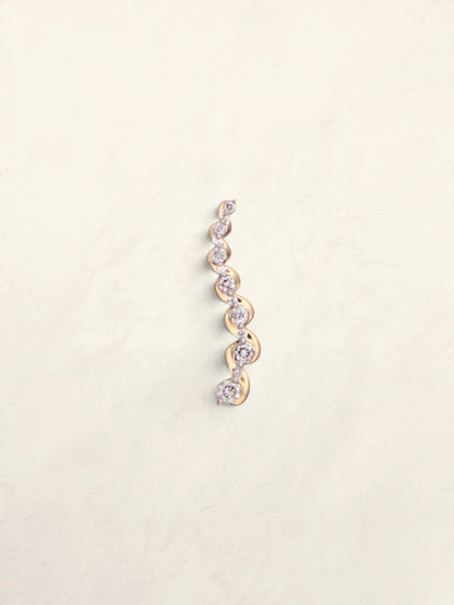 10k Gold Diamond Drop Pendant