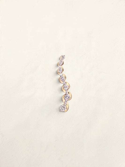 10k Gold Diamond Drop Pendant