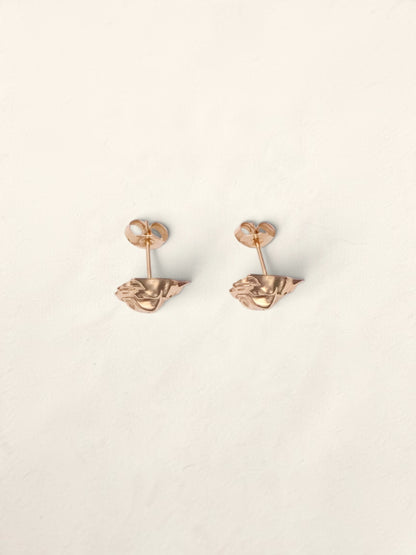 14k Lion Earrings