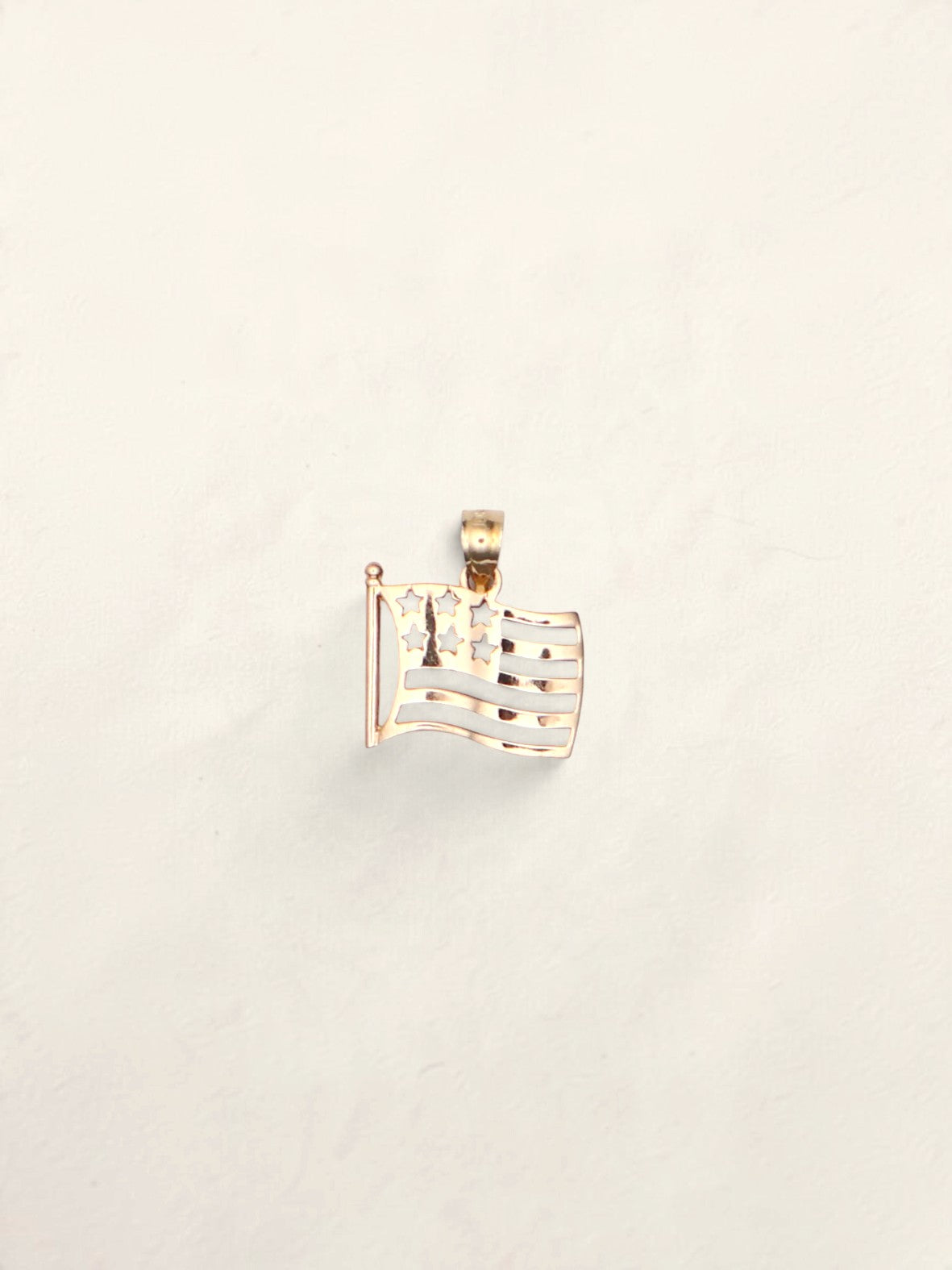 10k American Flag Pendant