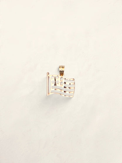 10k American Flag Pendant