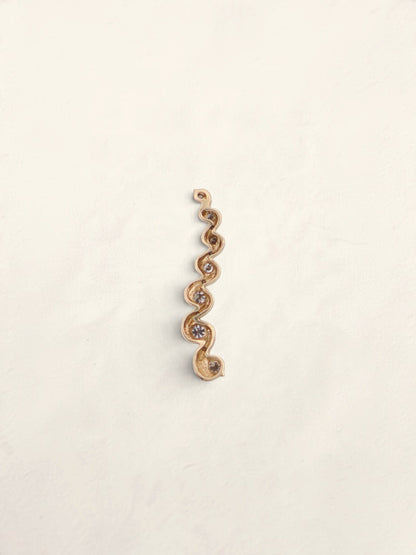 10k Gold Diamond Drop Pendant