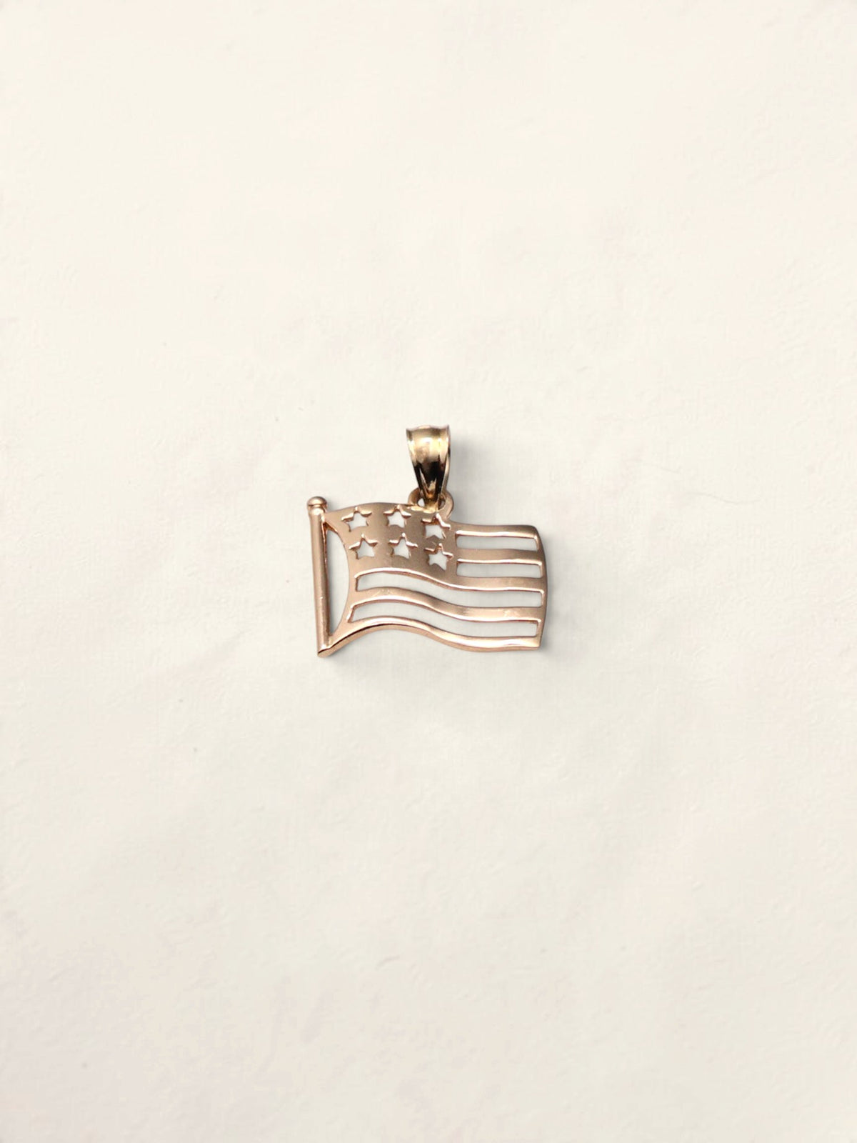 10k American Flag Pendant