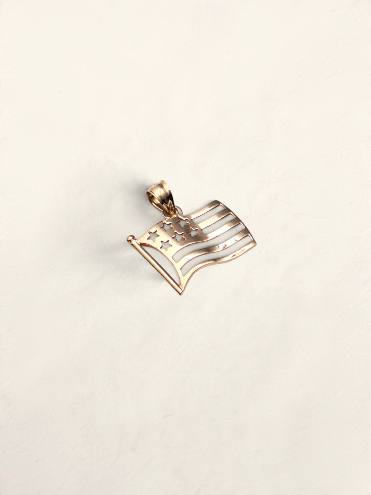 10k American Flag Pendant