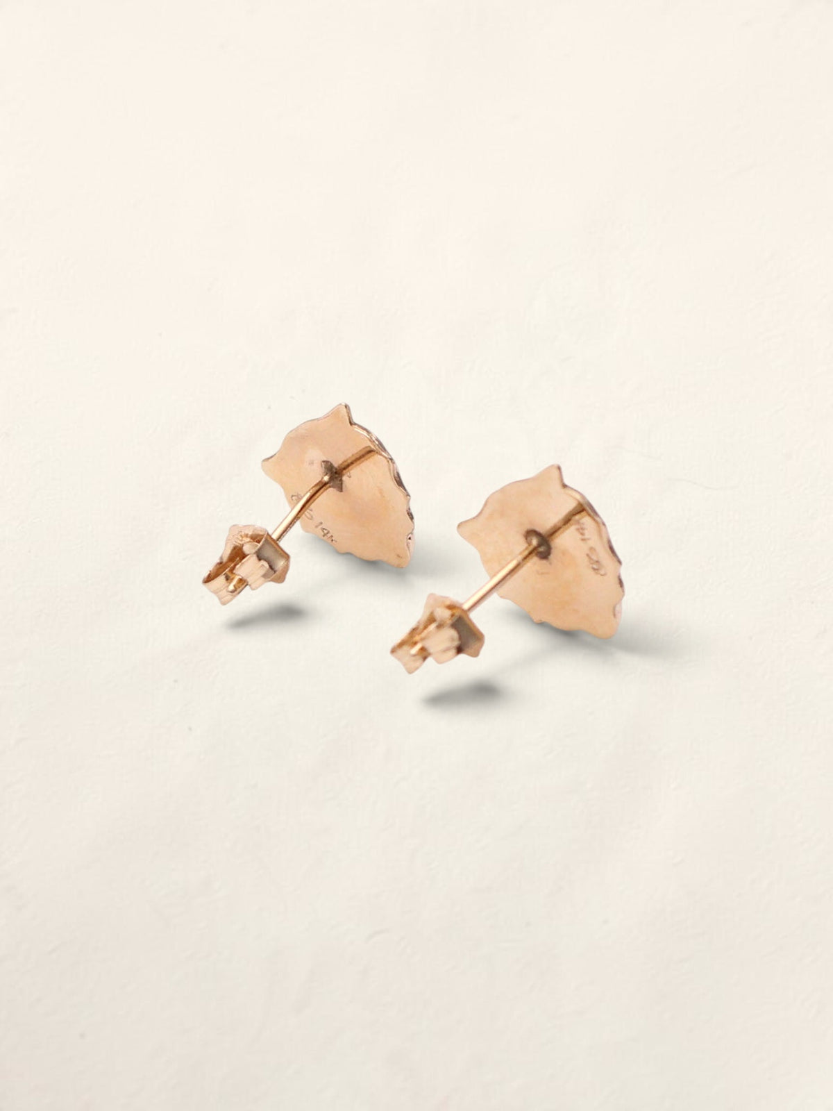 14k Lion Earrings
