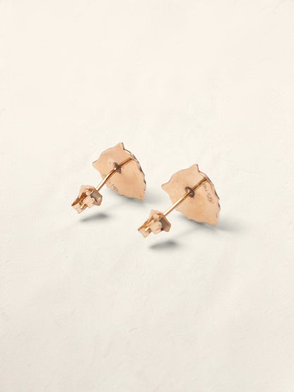 14k Lion Earrings