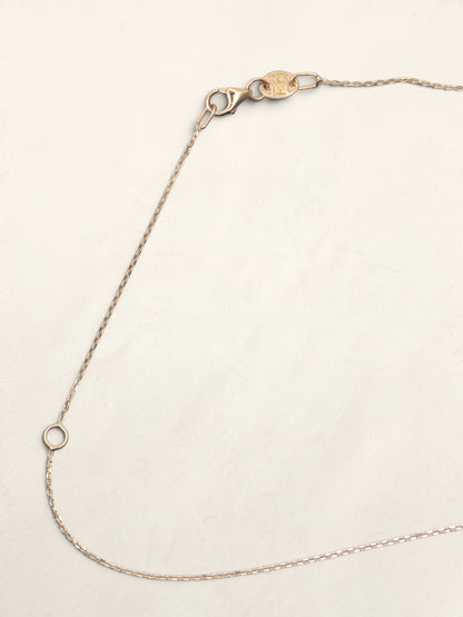 14K Yellow Gold Rain Cloud and Star Pendant Necklace