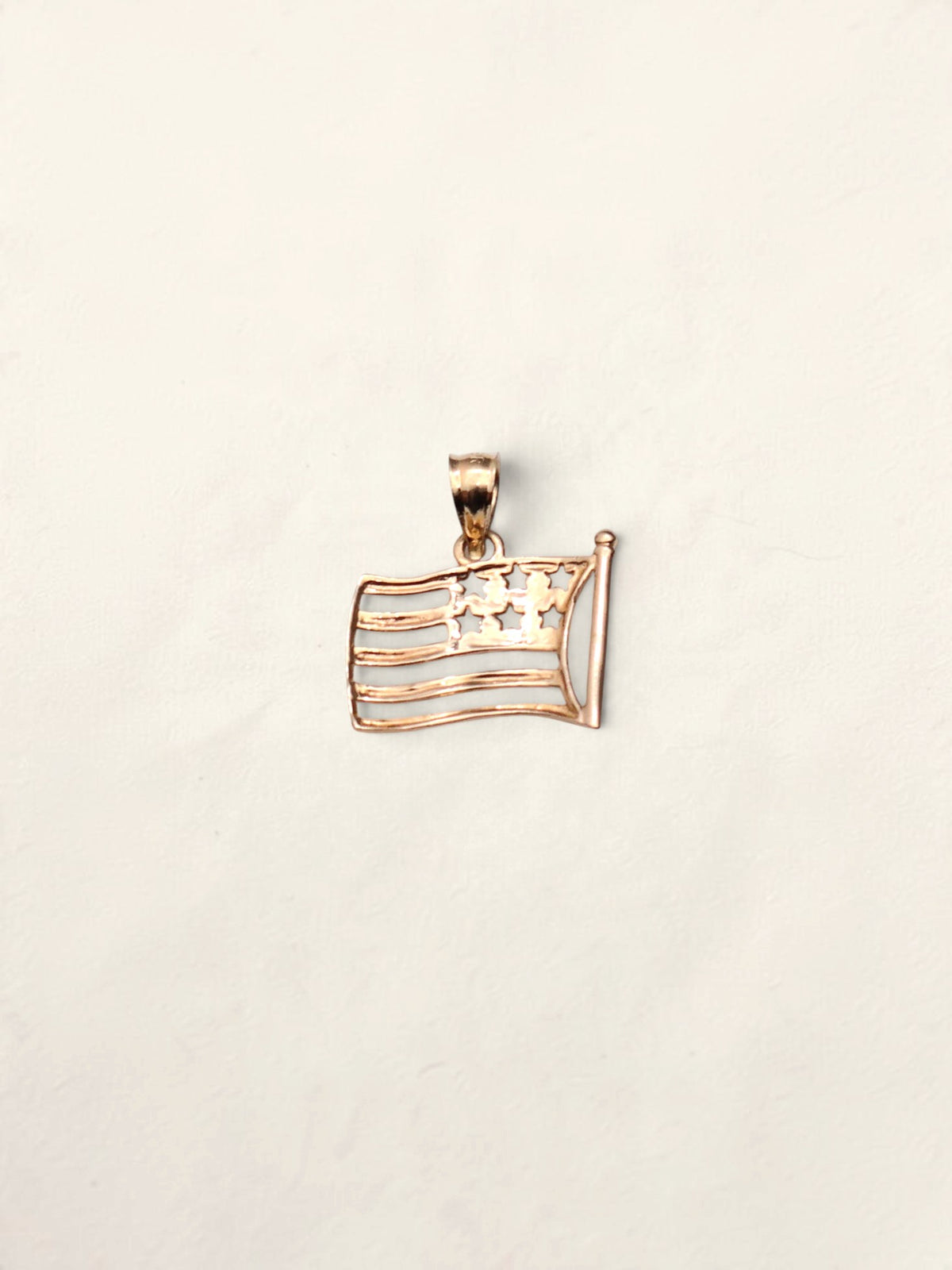 10k American Flag Pendant