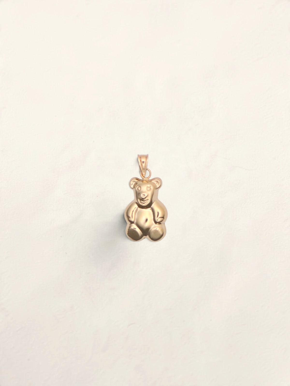 14k Gold Teddy Bear Pendant