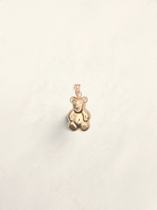 14k Gold Teddy Bear Pendant