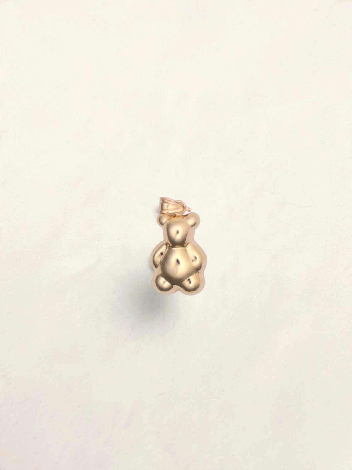 14k Gold Teddy Bear Pendant