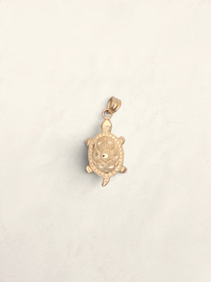 14k Gold Turtle Pendant