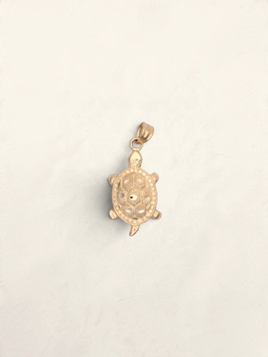 14k Gold Turtle Pendant