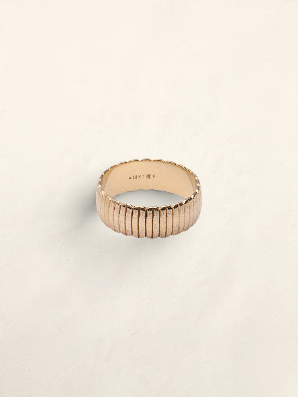 14k Textured Band Ring