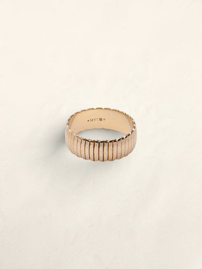 14k Textured Band Ring