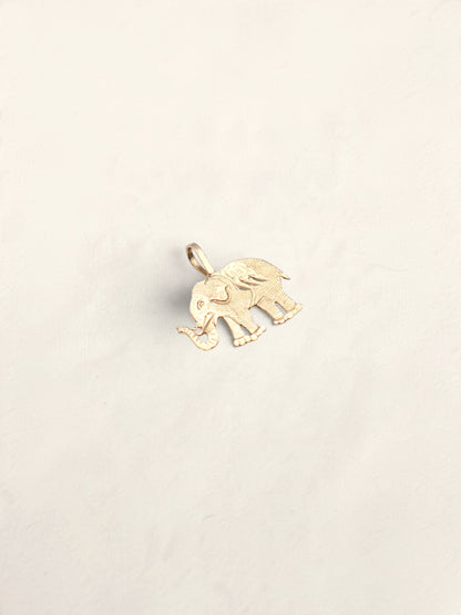 14k Elephant Pendant
