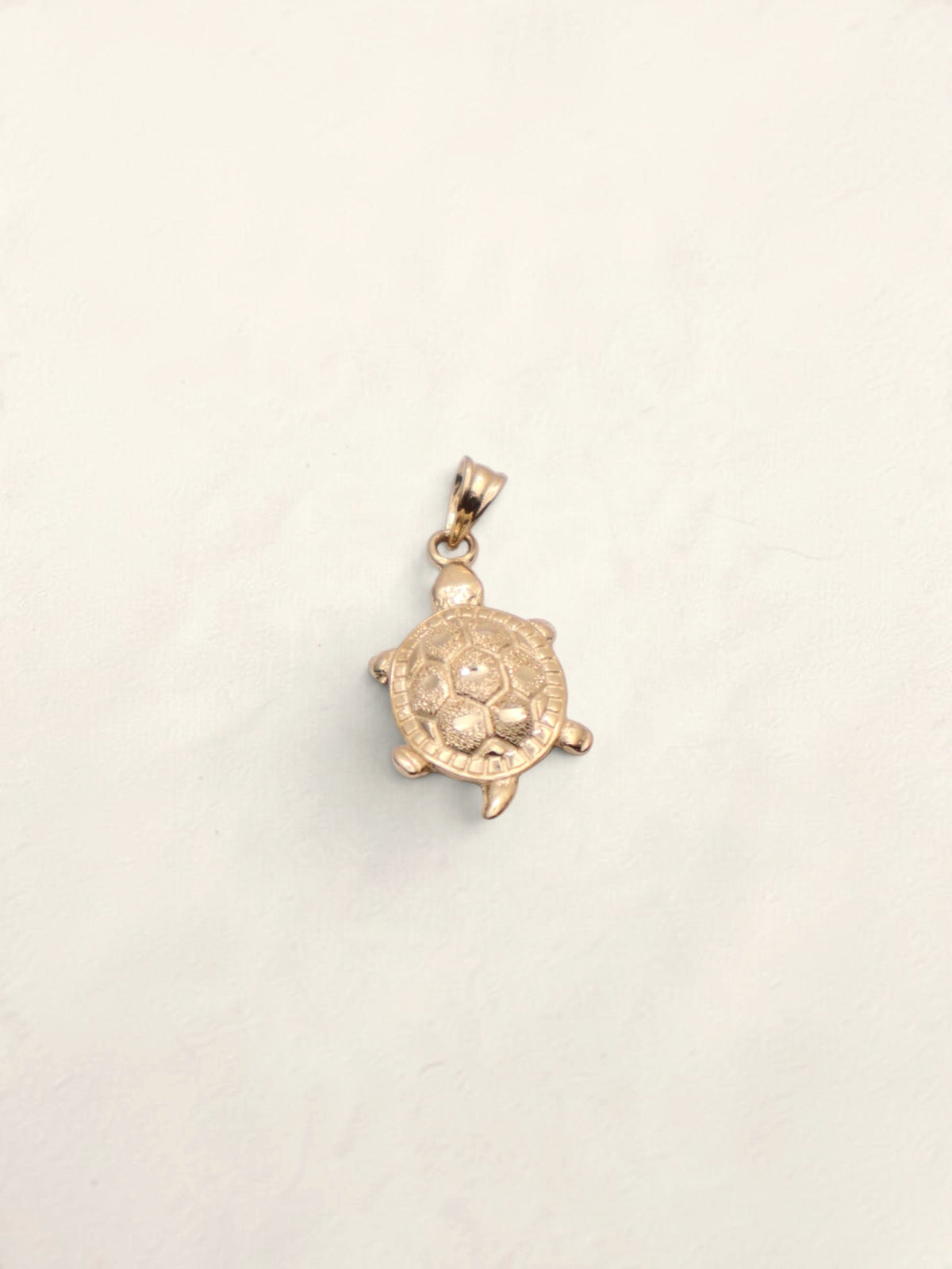 14k Gold Turtle Pendant