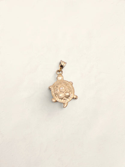 14k Gold Turtle Pendant
