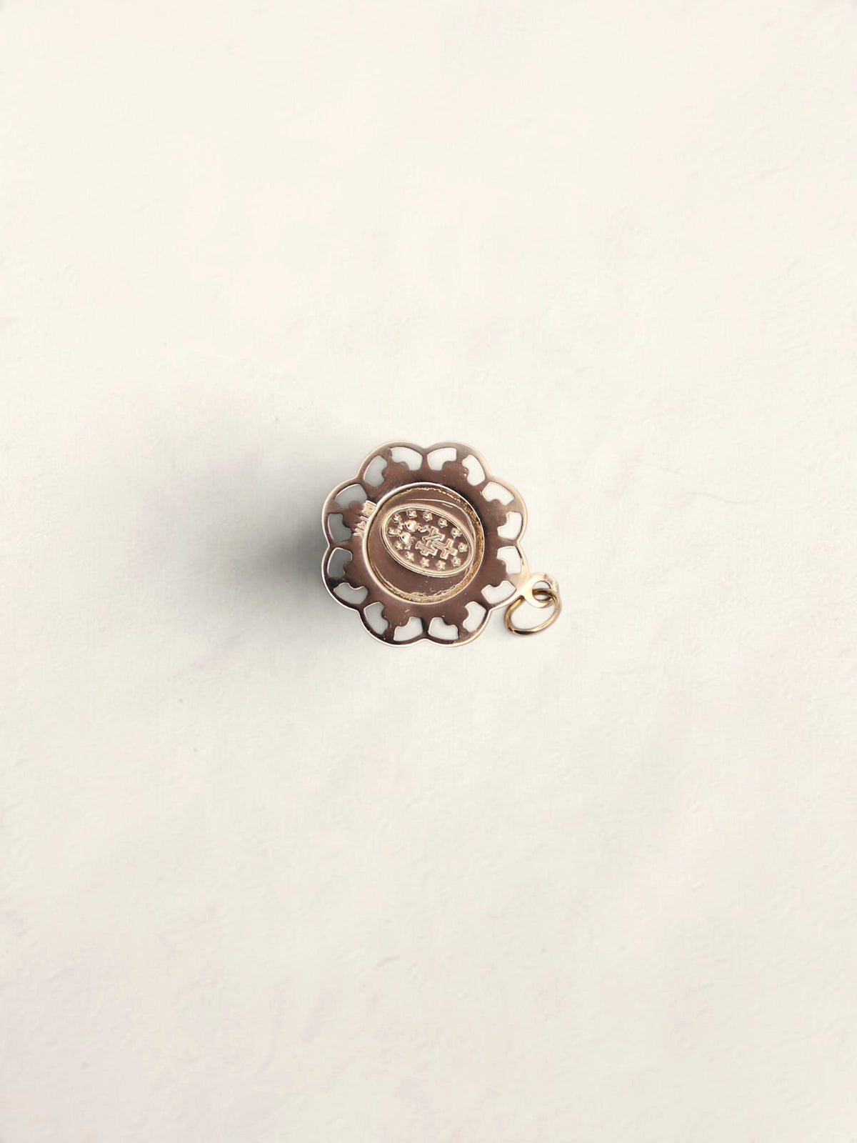 14K Yellow Gold Mary Pendant