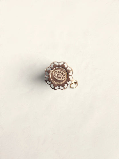 14K Yellow Gold Mary Pendant