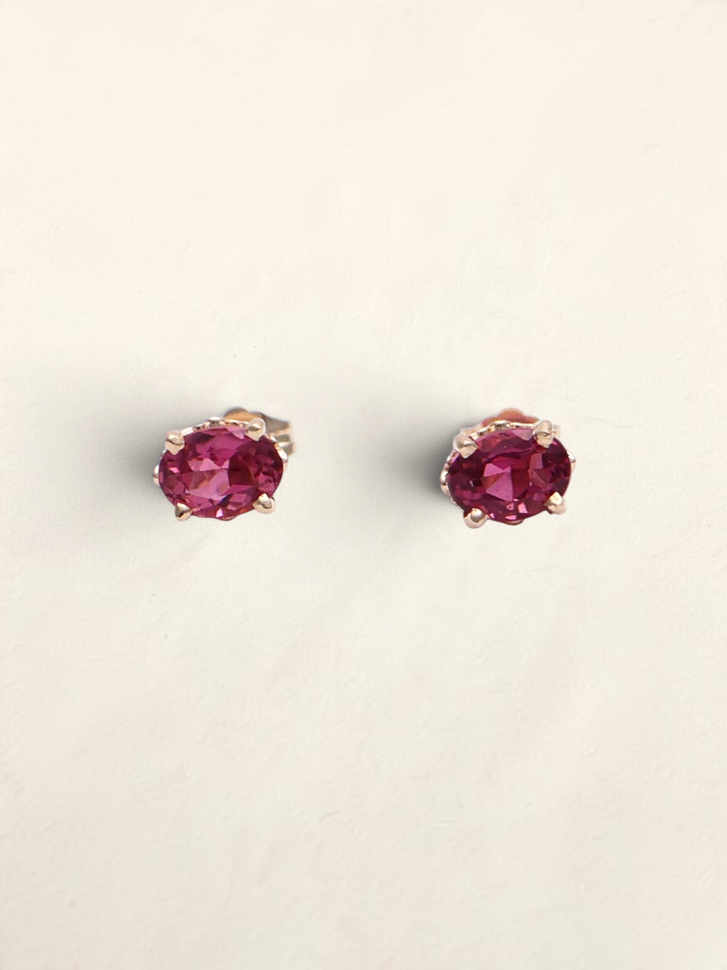 14k Oval Tourmaline Earrings