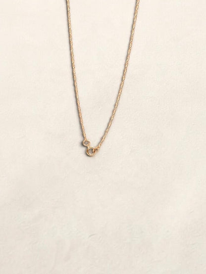14K Yellow Gold Jade Horseshoe Necklace