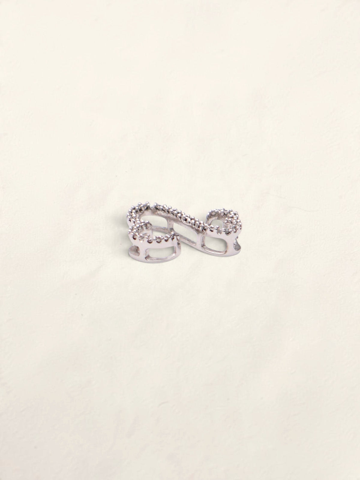 14k Diamond Open Heart Pendant