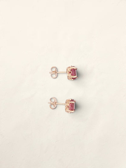 14k Oval Tourmaline Earrings