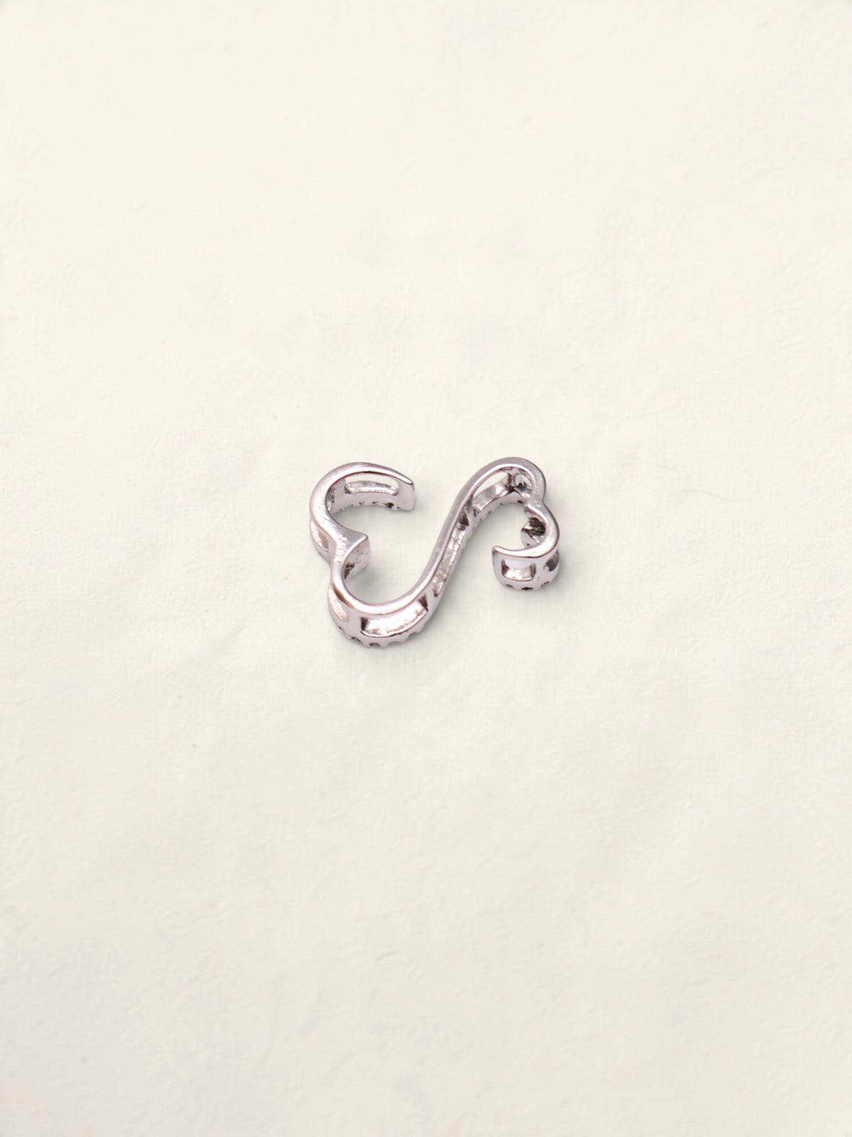 14k Diamond Open Heart Pendant