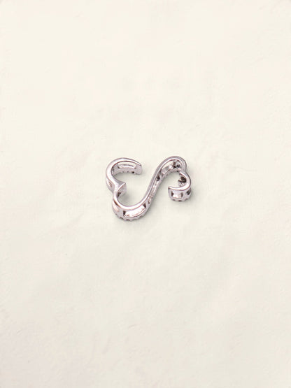 14k Diamond Open Heart Pendant