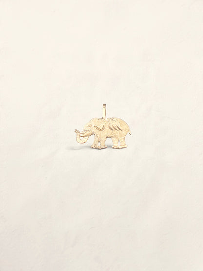 14k Elephant Pendant
