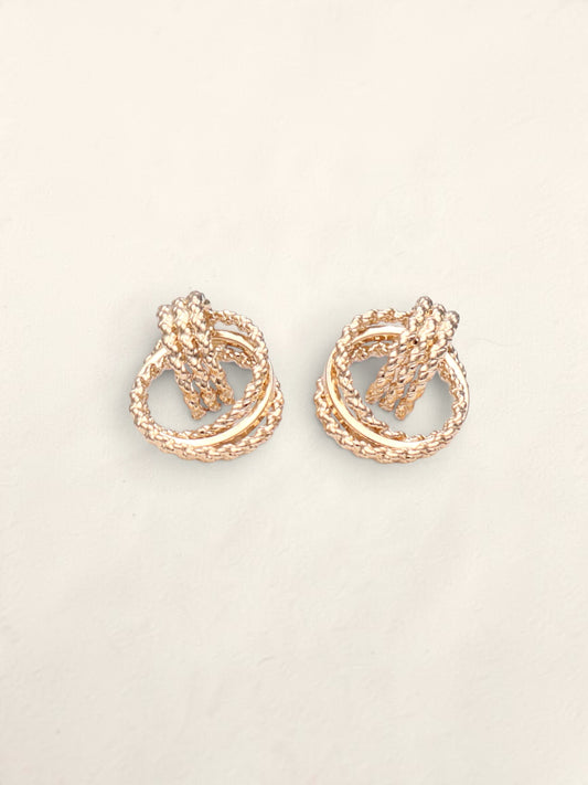 14k Rope Circle Earrings
