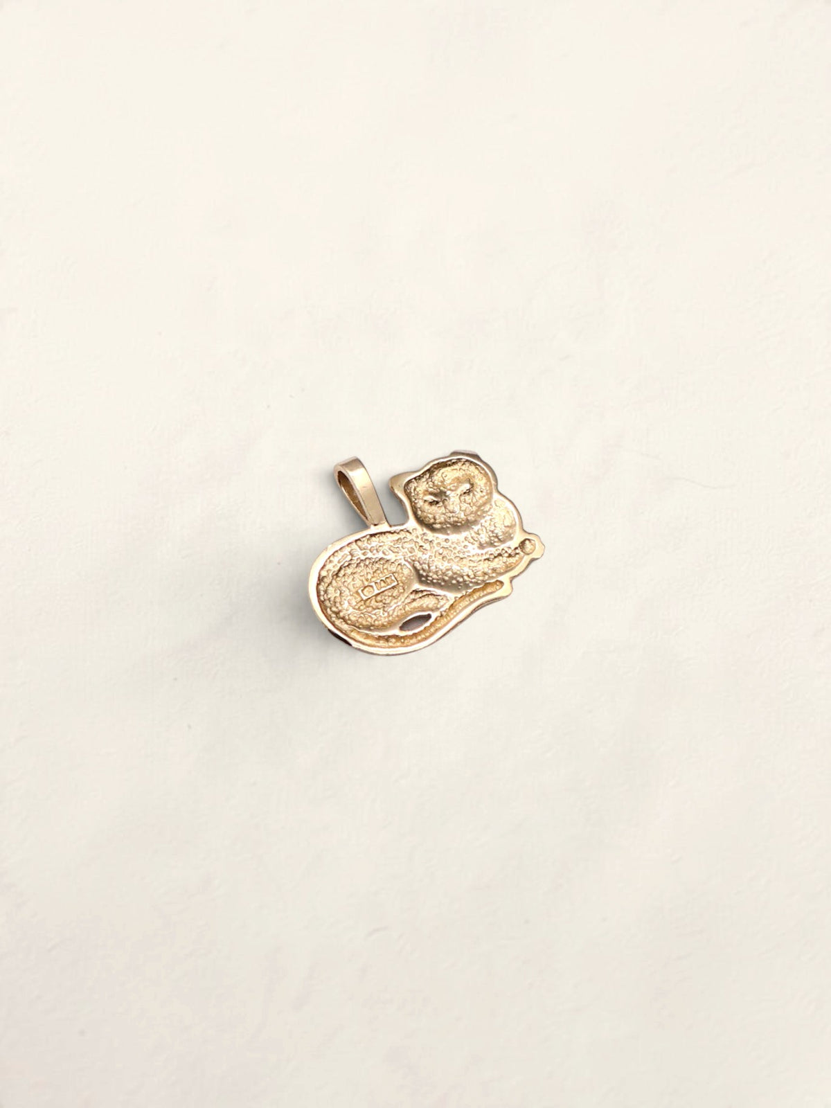 14K Cat Pendant