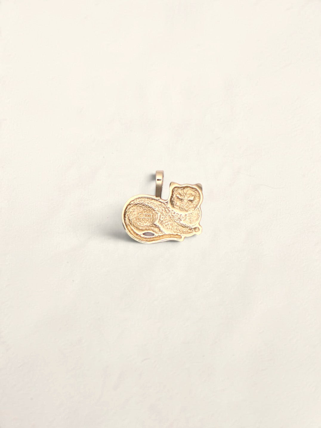 14K Cat Pendant