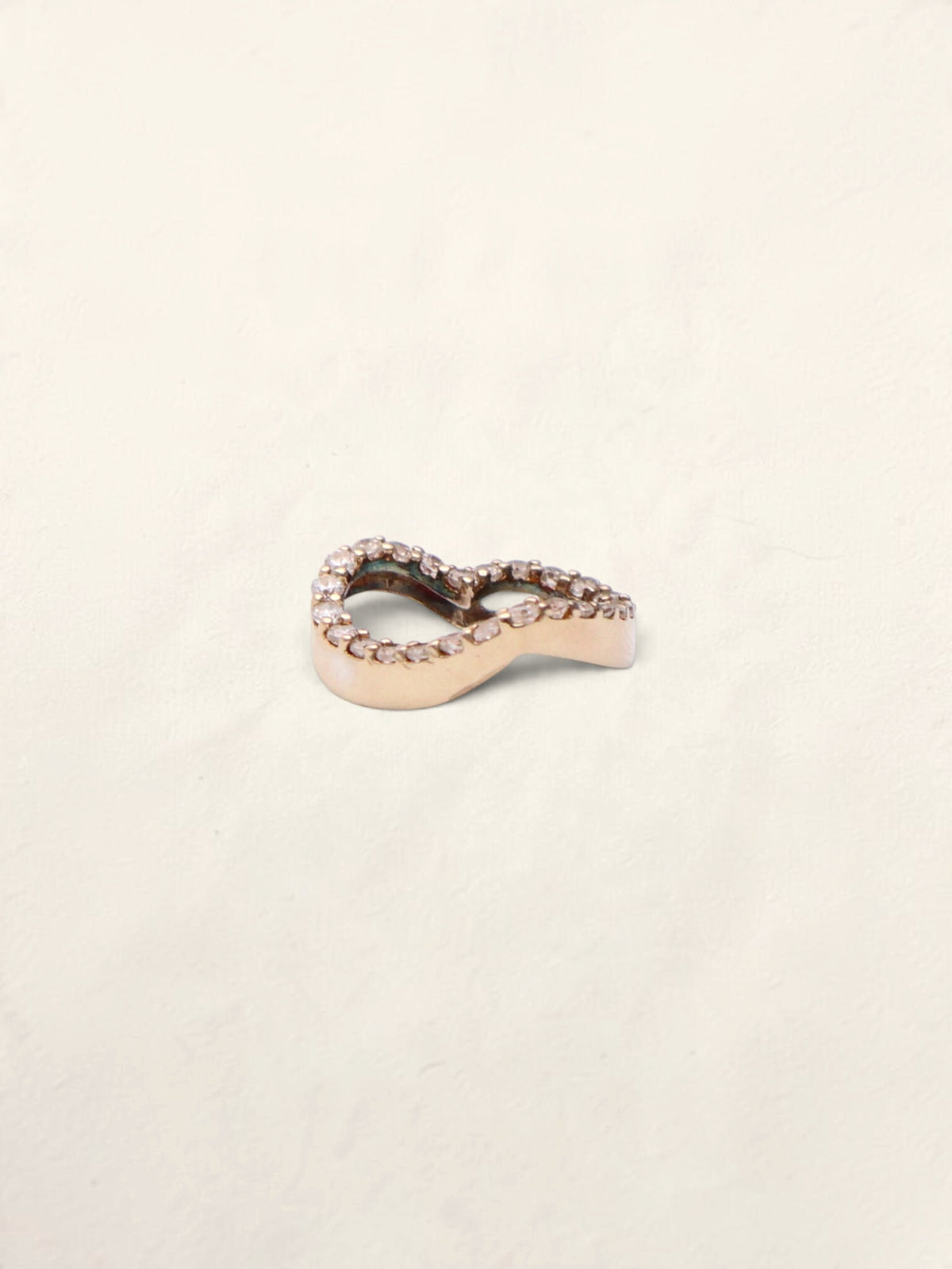 14k Cubic Zirconia Heart Pendant