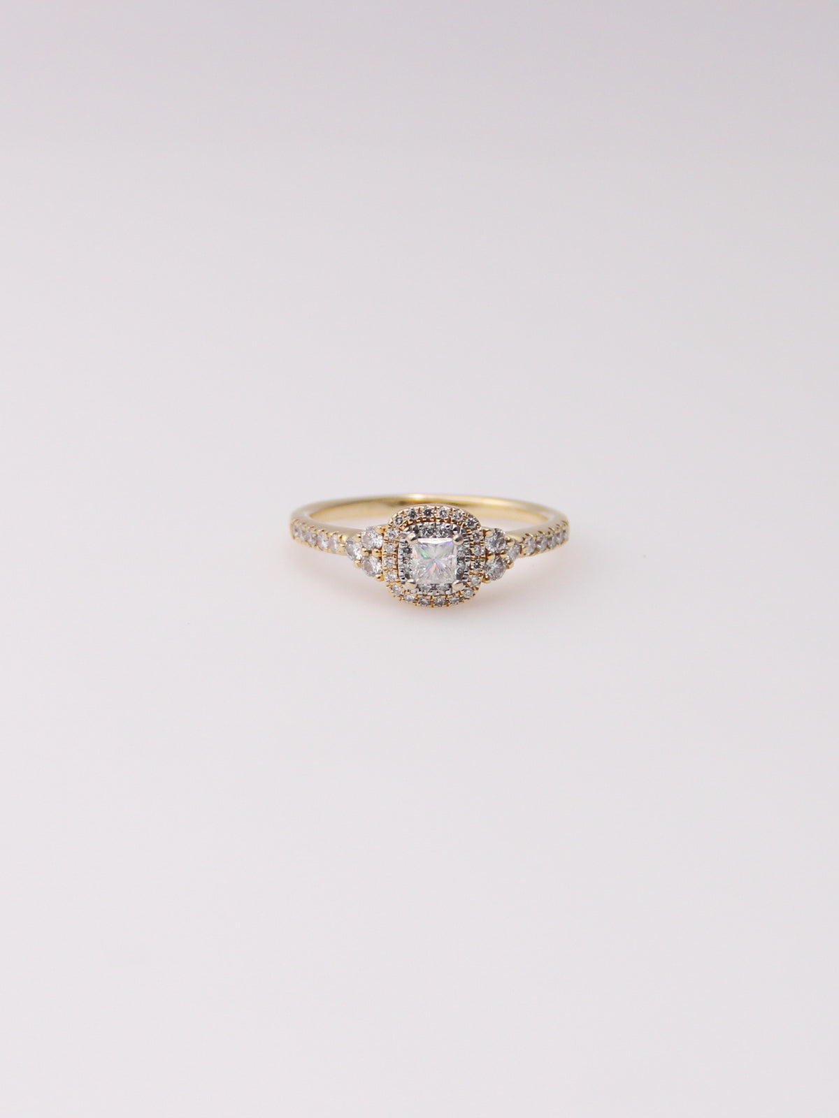 14K Yellow Gold Leo First Light Diamond Ring