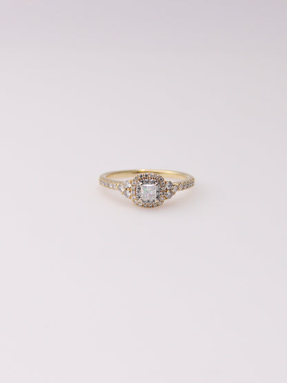 14K Yellow Gold Leo First Light Diamond Ring