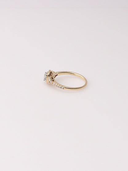 14K Yellow Gold Leo First Light Diamond Ring