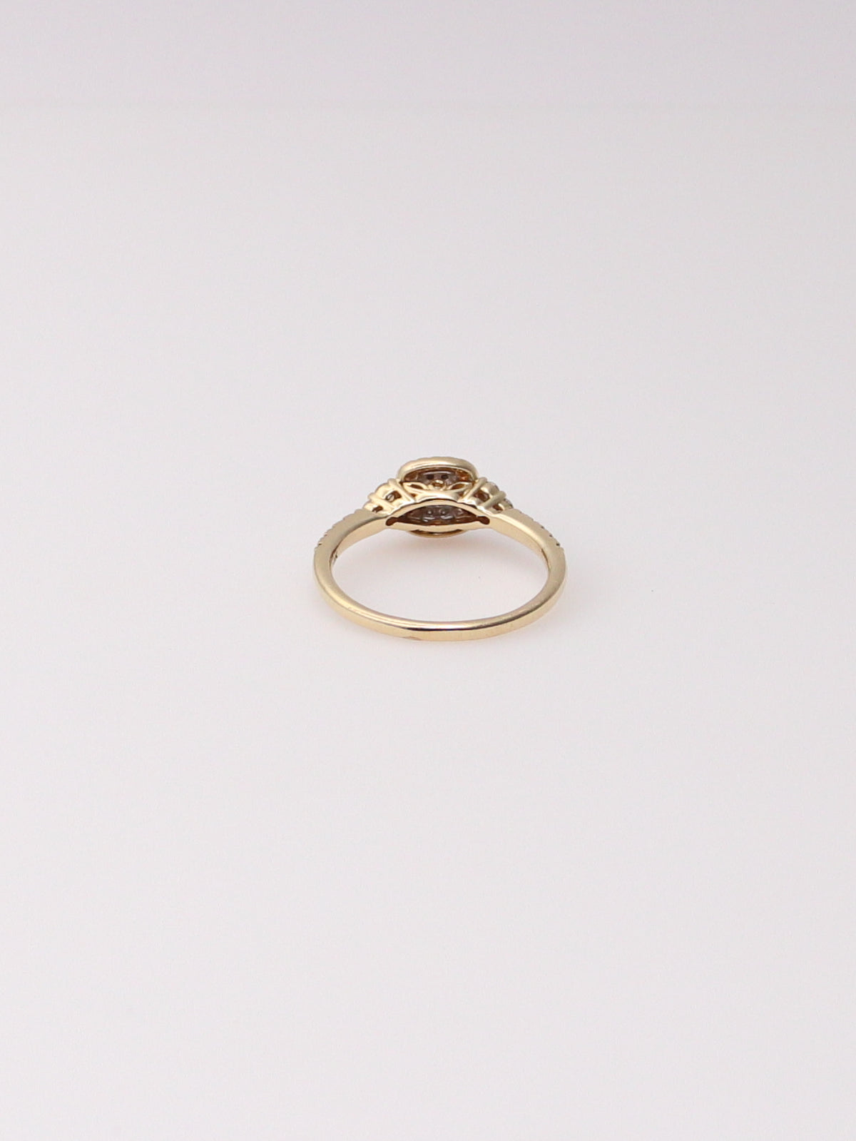 14K Yellow Gold Leo First Light Diamond Ring