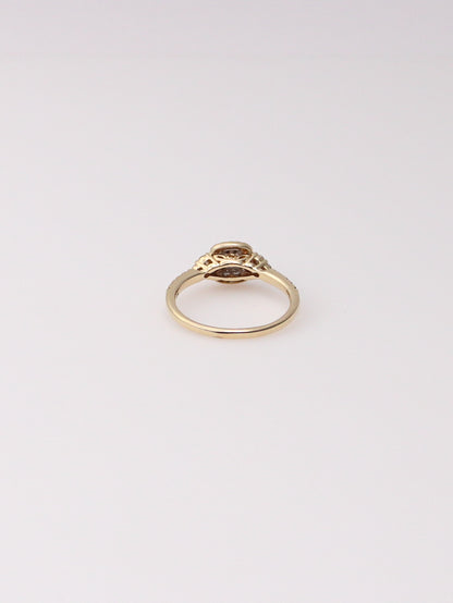 14K Yellow Gold Leo First Light Diamond Ring