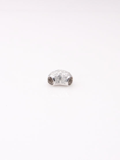 18K White Gold Pavé Diamond Heart Pendant